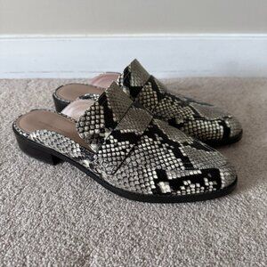 Banana Republic | Faux Snake Skin Slip On Mules - Size 10.5